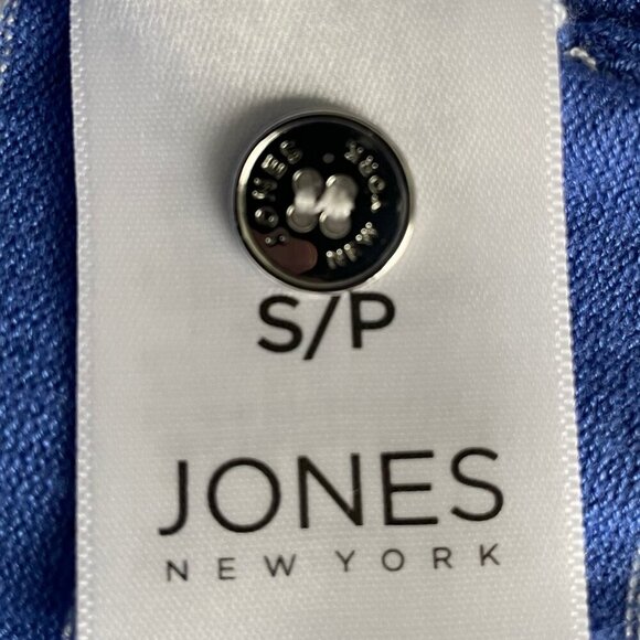 Jones New York LS Striped Viscose Nylon Cardigan Sweater Blue & Wht Sz S NWOT - Picture 8 of 10